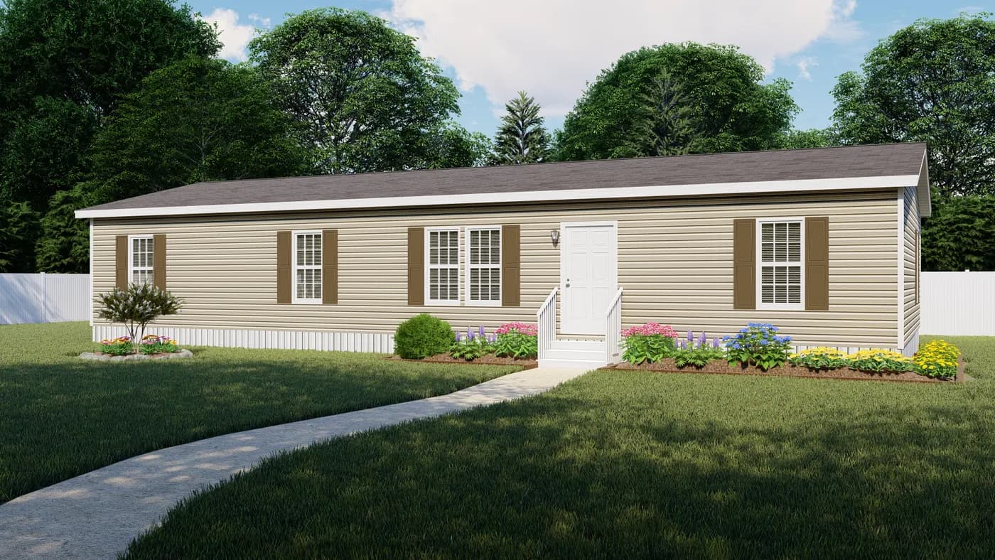 The elite 60 exterior home features