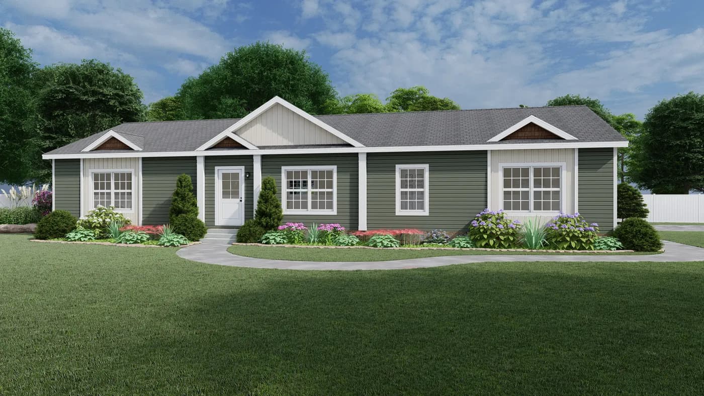 Super 68 elite elevation, hero, and exterior home features