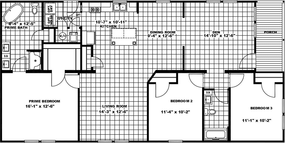 Scenic ridge view elite floor plan home features