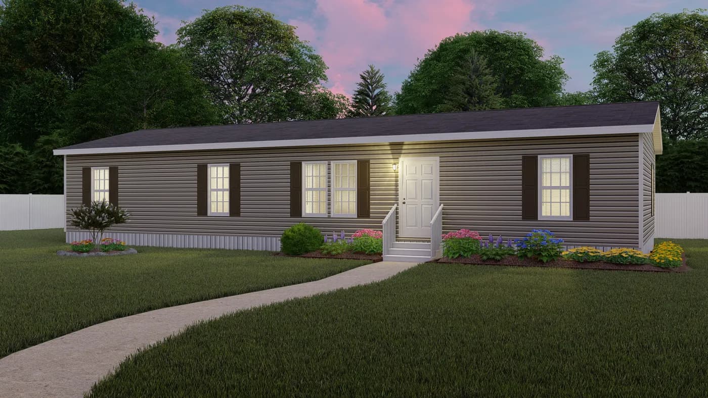 The elite 60 exterior home features