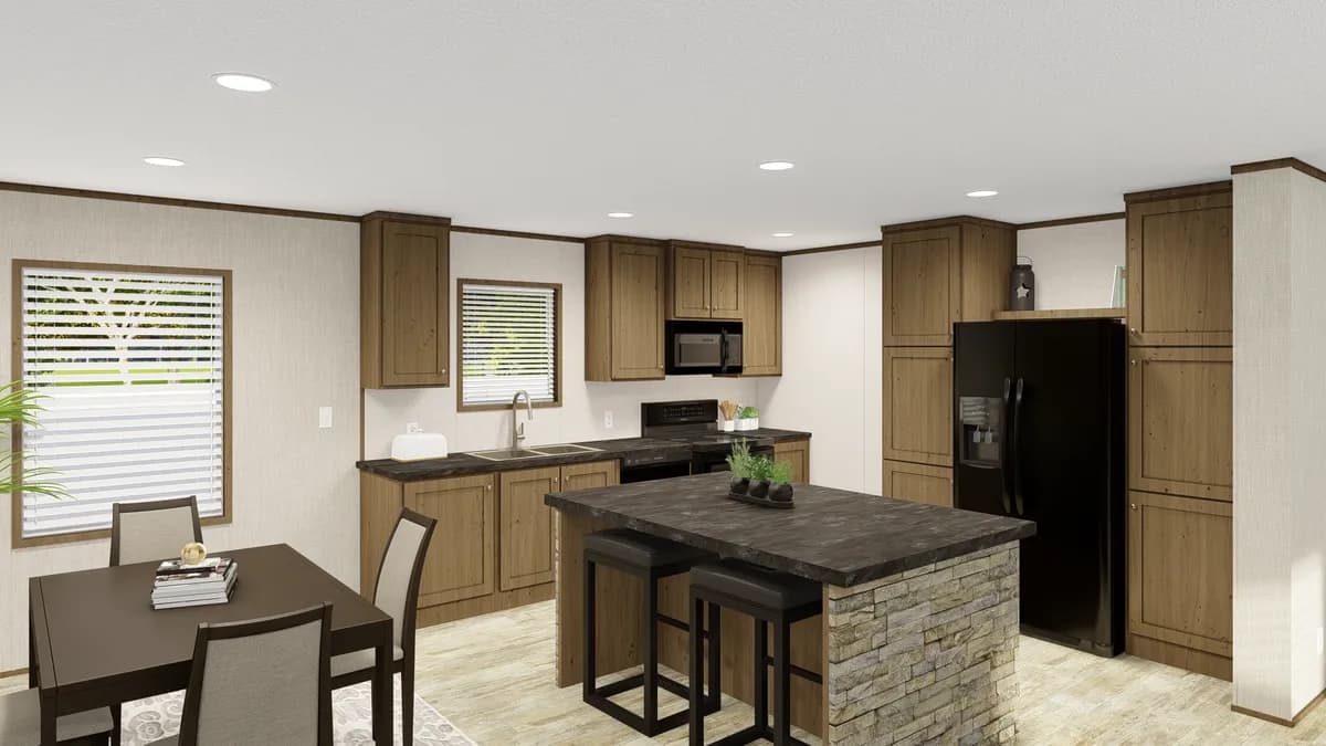 Grand living 64 kitchen home features